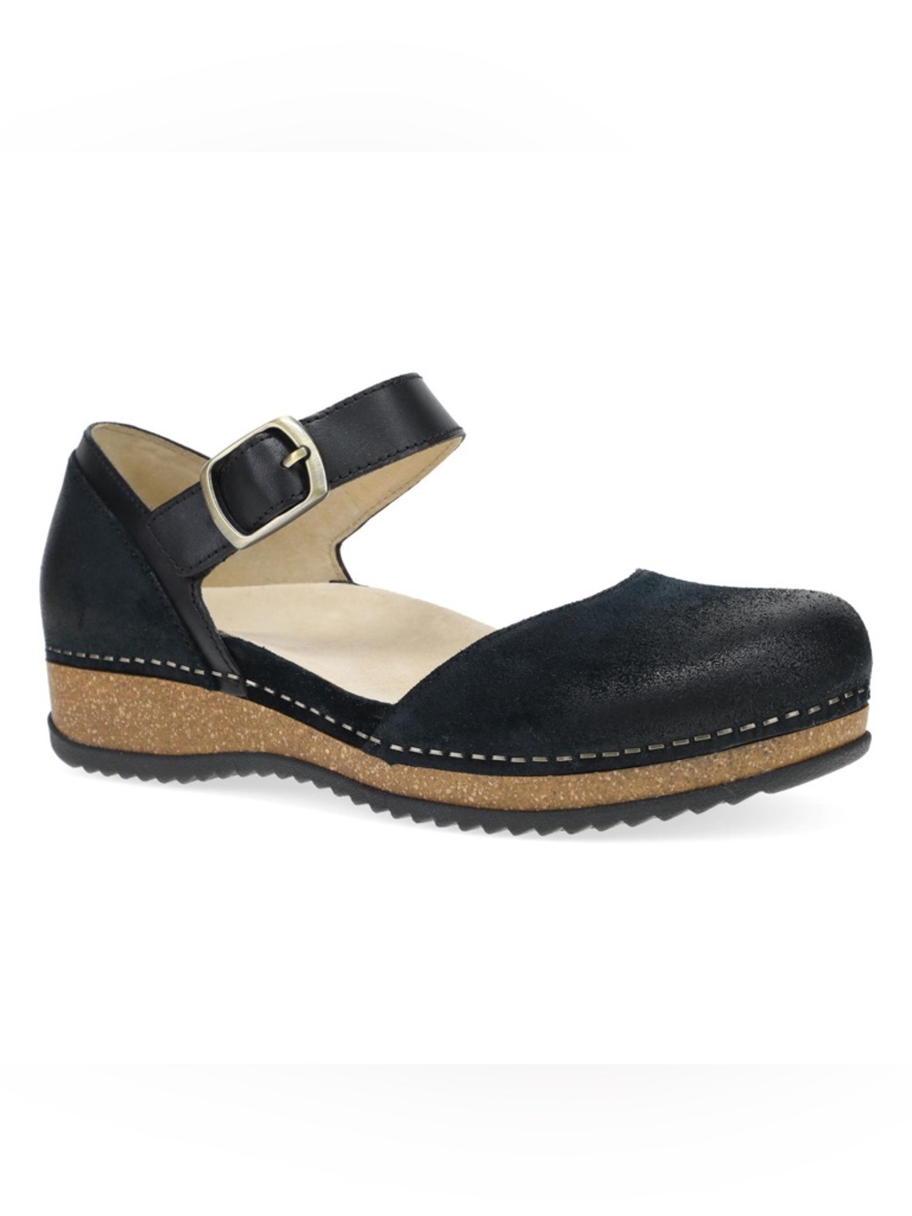 Dansko Mae Black Burnished Suede Mary Jane shoes US9 - Picture 3 of 12